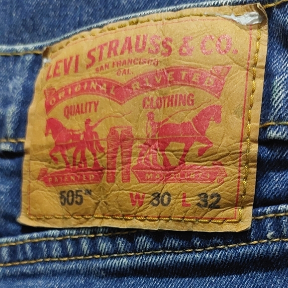 Levi's 505 Regular Men's Jeans 30 × 32L - Picture 4 of 5